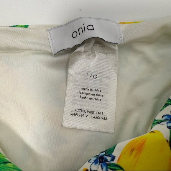 Onia lemon bikini top and bottom Tomato girl summer - Picture 6 of 7